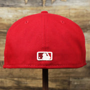 The Backside of the Anaheim Angles 2021 City Connect 59Fifty Fitted Cap | New Era White and Red