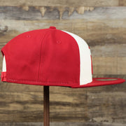 The wearer's right on the Anaheim Angles 2021 City Connect 9Fifty Snap Cap | New Era White and Red