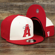 The Anaheim Angles 2021 City Connect 9Fifty Snap Cap | New Era White and Red