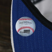 The MLB sticker on the Corduroy Philadelphia Athletics Cooperstown Snapback | 47 Brand White