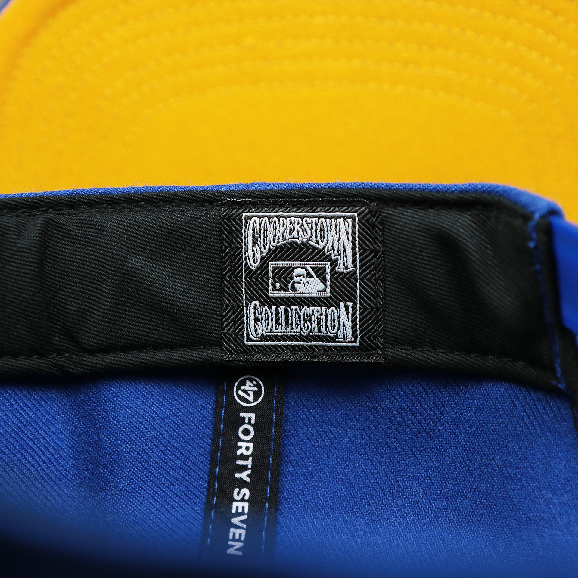 The Cooperstown Collection on the Cooperstown Philadelphia Athletics Wordmark Retro Athletics Side Patch Snapback | Royal Blue Snapback