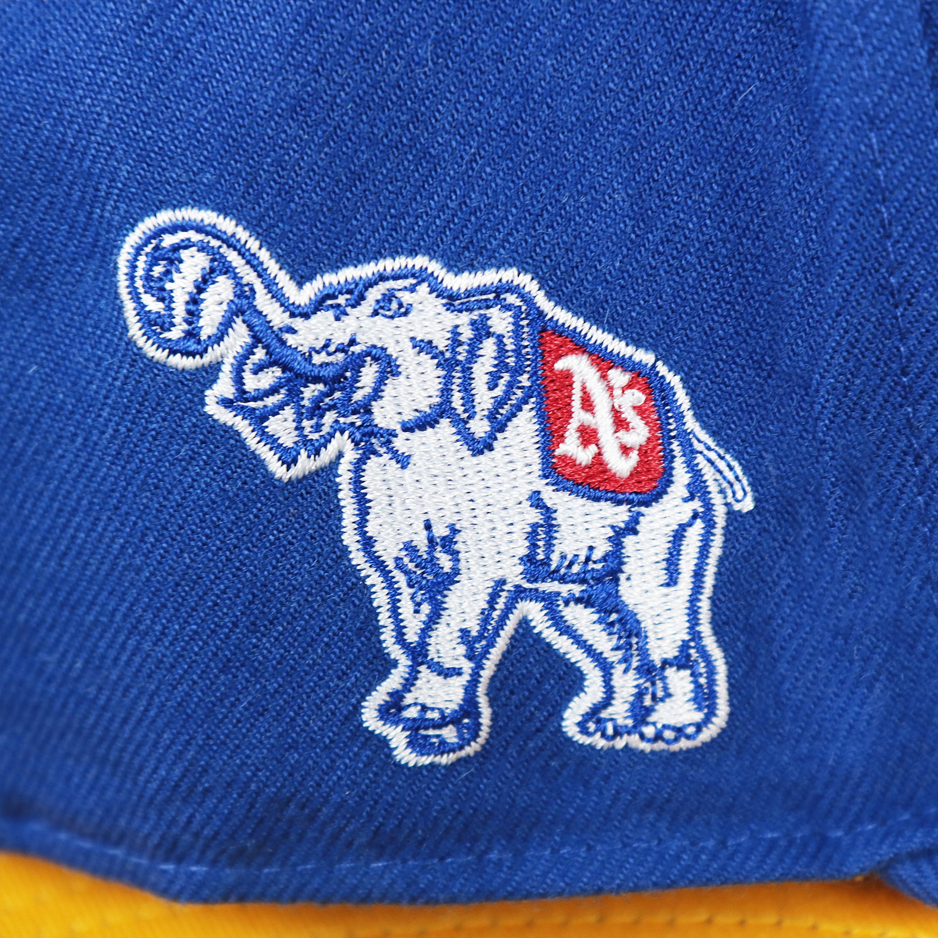 The Retro Athletics Logo on the Cooperstown Philadelphia Athletics Wordmark Retro Athletics Side Patch Snapback | Royal Blue Snapback