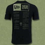 The backside of the New York Yankees Sports Unite Us Alpha Industries Armed Forces T-Shirt | Black Tshirt