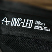 The wavelength pattern on the UVC Sterilization Shoulder Bag Streetwear | Official Black
