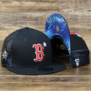 The Boston Red Sox Metallic All Star Game MLB 2022 Side Patch 9Fifty Mesh Snapback | ASG 2022 Navy Trucker Hat