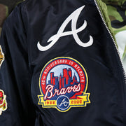 The Braves Logo on the 40th Anniversary Side Patch