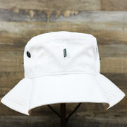 The backside of the Ocean City New Jersey Wordmark Since 1897 Bucket Hat | White Bucket Hat