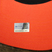 The Nascar Sticker on the Nascar Chase Elliot Number 9 Hendrick Motorsport Hooters Logo 39Thirty FlexFit Cap | Orange 39Thirty Cap