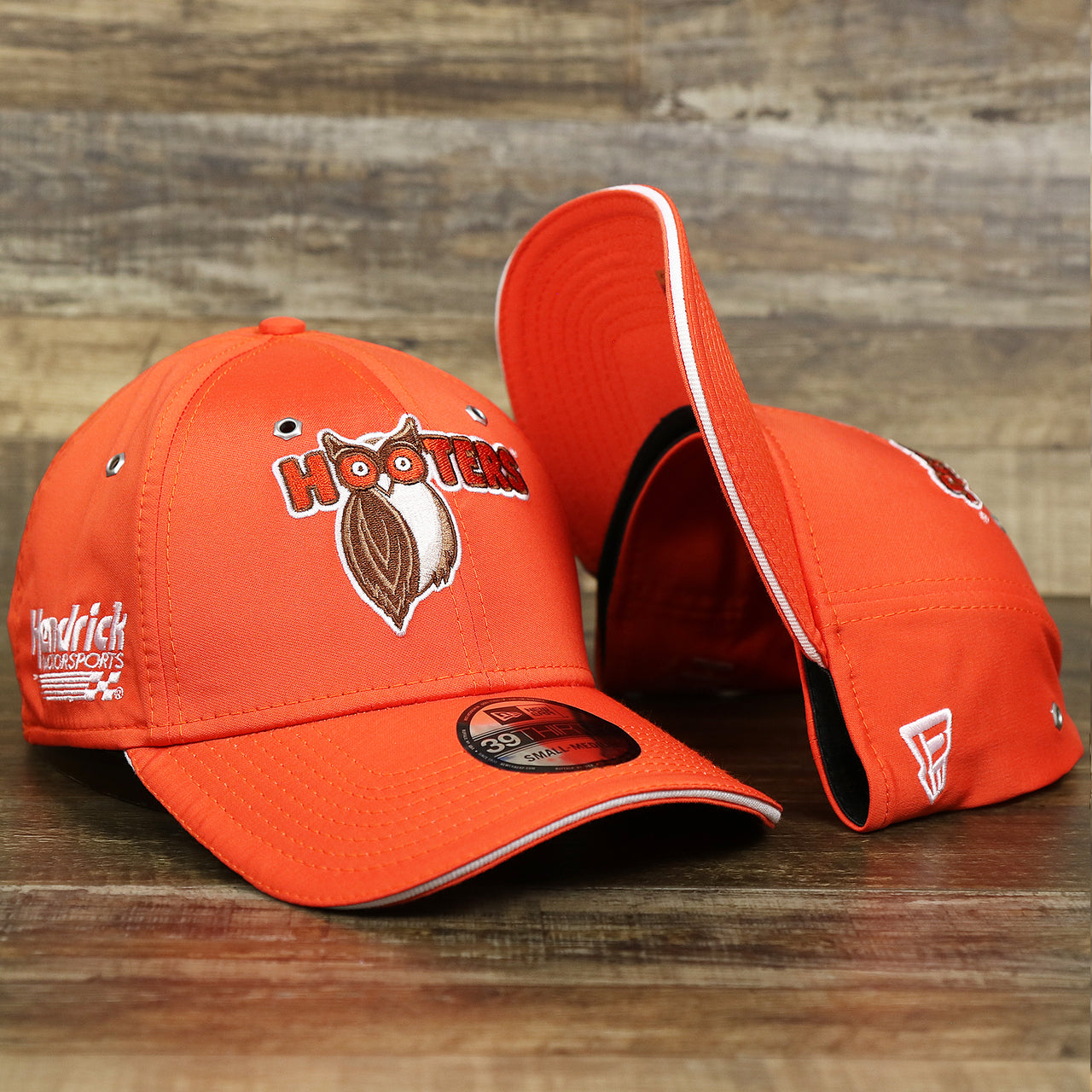 The Nascar Chase Elliot Number 9 Hendrick Motorsport Hooters Logo 39Thirty FlexFit Cap | Orange 39Thirty Cap