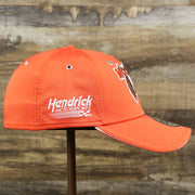 The wearer's right on the Nascar Chase Elliot Number 9 Hendrick Motorsport Hooters Logo 39Thirty FlexFit Cap | Orange 39Thirty Cap