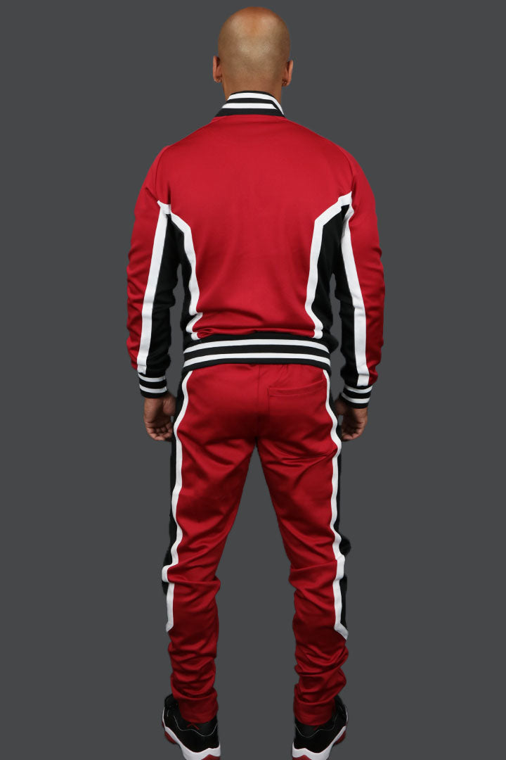 The backside of the Chicago Basketball Varsity Athletic Track Suit