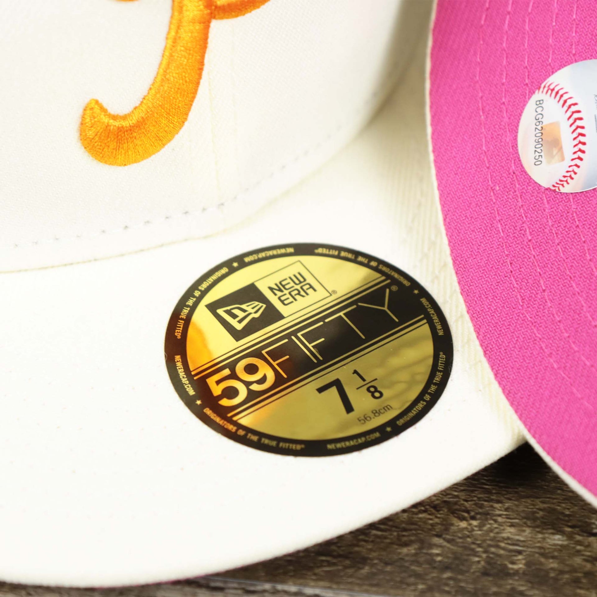 The 59Fifty Sticker on the Cooperstown Philadelphia Phillies Coffee Shop 1952 All Star Game Liberty Bell Side Patch 59Fifty Fitted Cap | New Era Off White 59Fifty