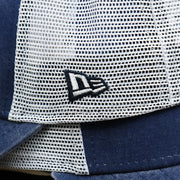 The New Era Logo on the Cooperstown Brooklyn Dodgers 1947s Logo Worn Colorway Mesh Back 9Forty Dad Hat | Royal Blue 9Forty Hat