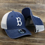 The Cooperstown Brooklyn Dodgers 1947s Logo Worn Colorway Mesh Back 9Forty Dad Hat | Royal Blue 9Forty Hat
