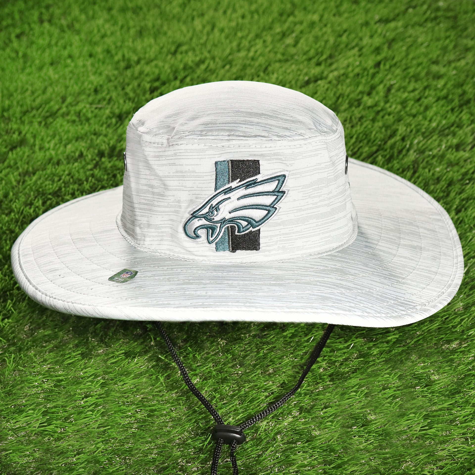 The Philadelphia Eagles Summer Training Camp Wide Brim Panama Bucket Hat | Distinct Gray Bucket Hat