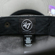 The 47 Brand Tag on the Philadelphia Eagles Worn Dark Gray Dad Hat | Worn Dark Gray Dad Hat