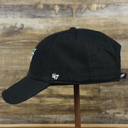 The wearer's left on the Philadelphia Eagles Logo Adjustable Dad Hat | Black Dad Hat