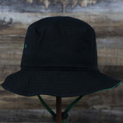 The backside of the Throwback Philadelphia Eagles Vintage Bucket Hat | 47 Brand, Black