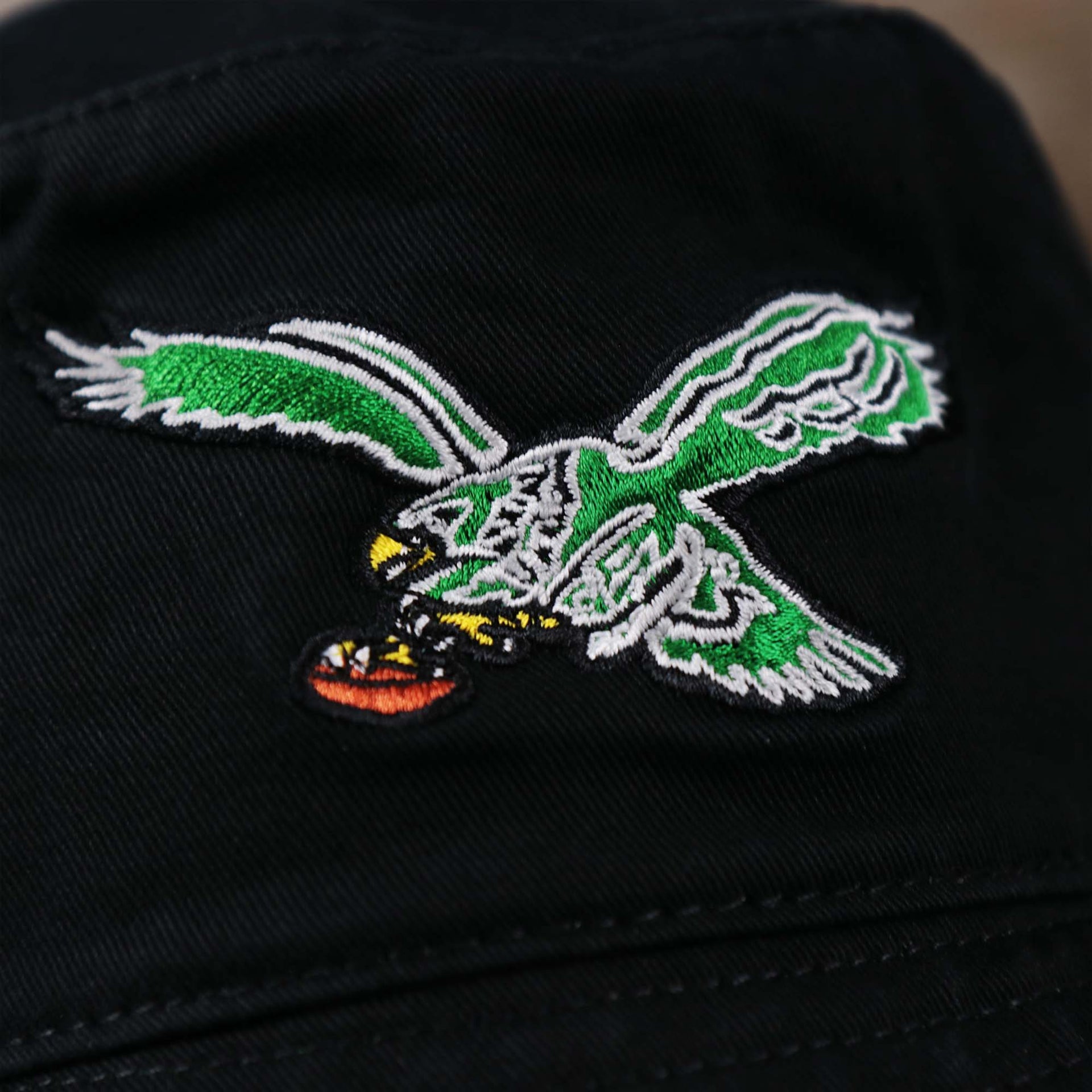 The Throwback Philadelphia Eagles Vintage Bucket Hat | 47 Brand, Black