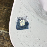 The NFL Sticker on the Women’s Philadelphia Phillies Tonal Gray Bottom Dad Hat | Misty Pink Tonal Dad Hat
