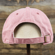 The backside of the Women’s Philadelphia Phillies Tonal Gray Bottom Dad Hat | Misty Pink Tonal Dad Hat
