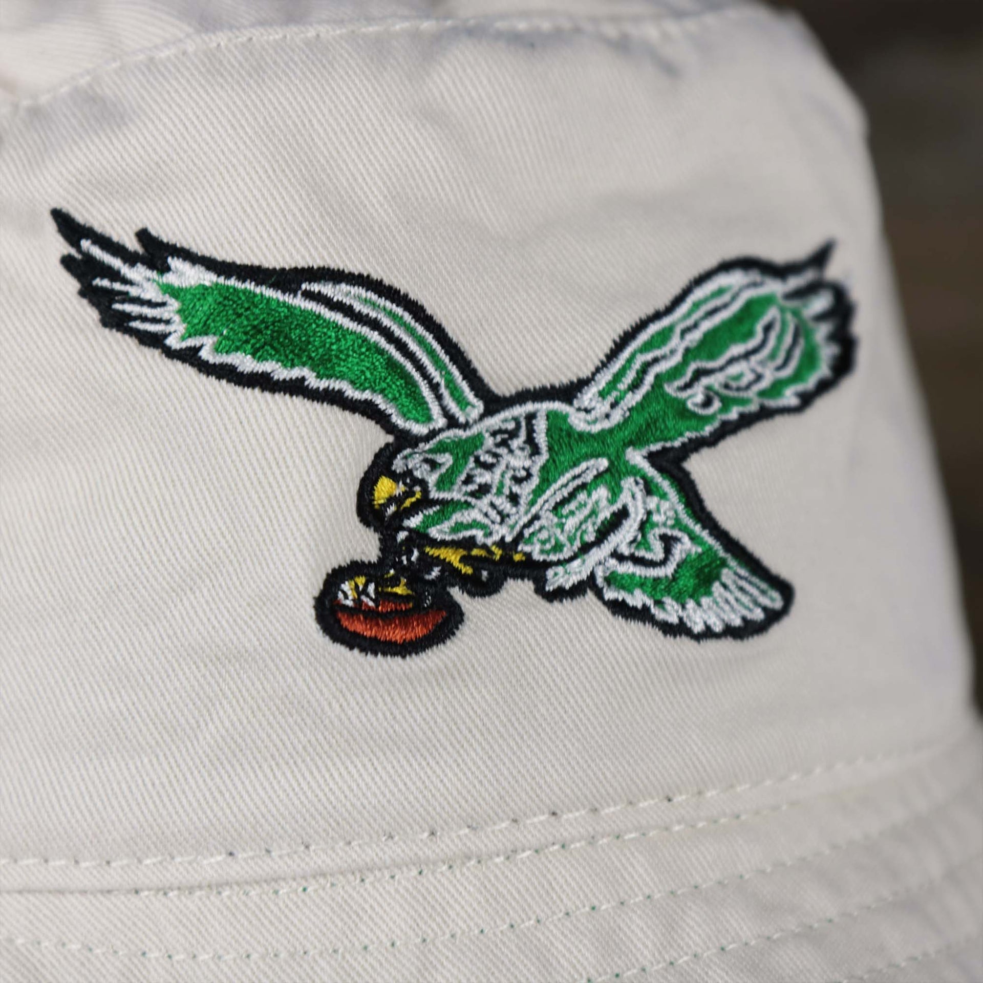 The Throwback Philadelphia Eagles Vintage Bucket Hat | 47 Brand, Natural