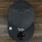 The top of the Boston Red Sox 2022 Father's Day On-Field 9Fifty Snapback | Gray