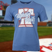 Philadelphia Phillies 2022 World Series Fightin' Phils Liberty Bell Premium Franklin Cadet Blue T-Shirt