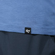 47 brand label on the Philadelphia Phillies 2022 World Series Fightin' Phils Liberty Bell Premium Franklin Cadet Blue T-Shirt