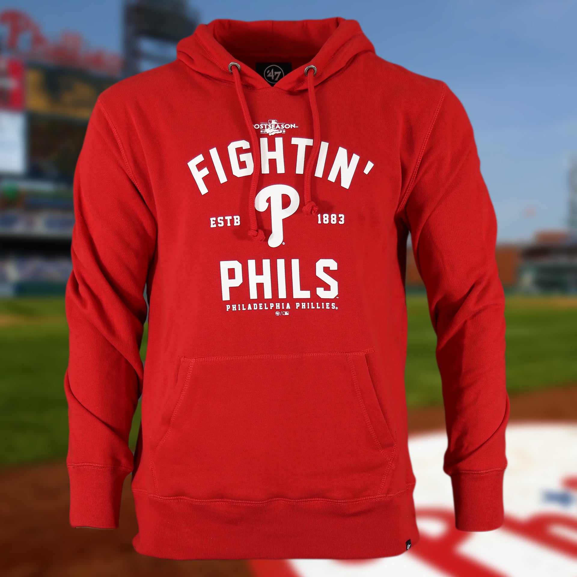 Philadelphia Phillies 2022 World Series Fightin' Phils Pullover Hoodie | 47 Brand, Red