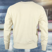 back side of the Philadelphia Flyers Arch Logo Game Break Headline Natural Crewneck Sweatshirt