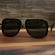 The Round Frames Black Lens Sunglasses with Black Silver Frame