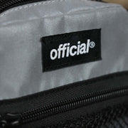The official tag on the Reflective 3M Essential Nylon Shoulder Bag Streetwear | Official Reflective Silver