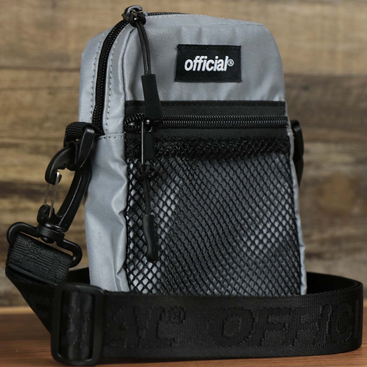 The Reflective 3M Essential Nylon Shoulder Bag Streetwear | Official Reflective Silver