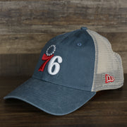 The Philadelphia 76ers New Era 9Twenty Washed Trucker hat