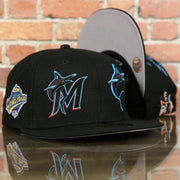 Miami Marlins "Patch Pride" All Over Gray Bottom Side Patch 59Fifty Fitted Cap