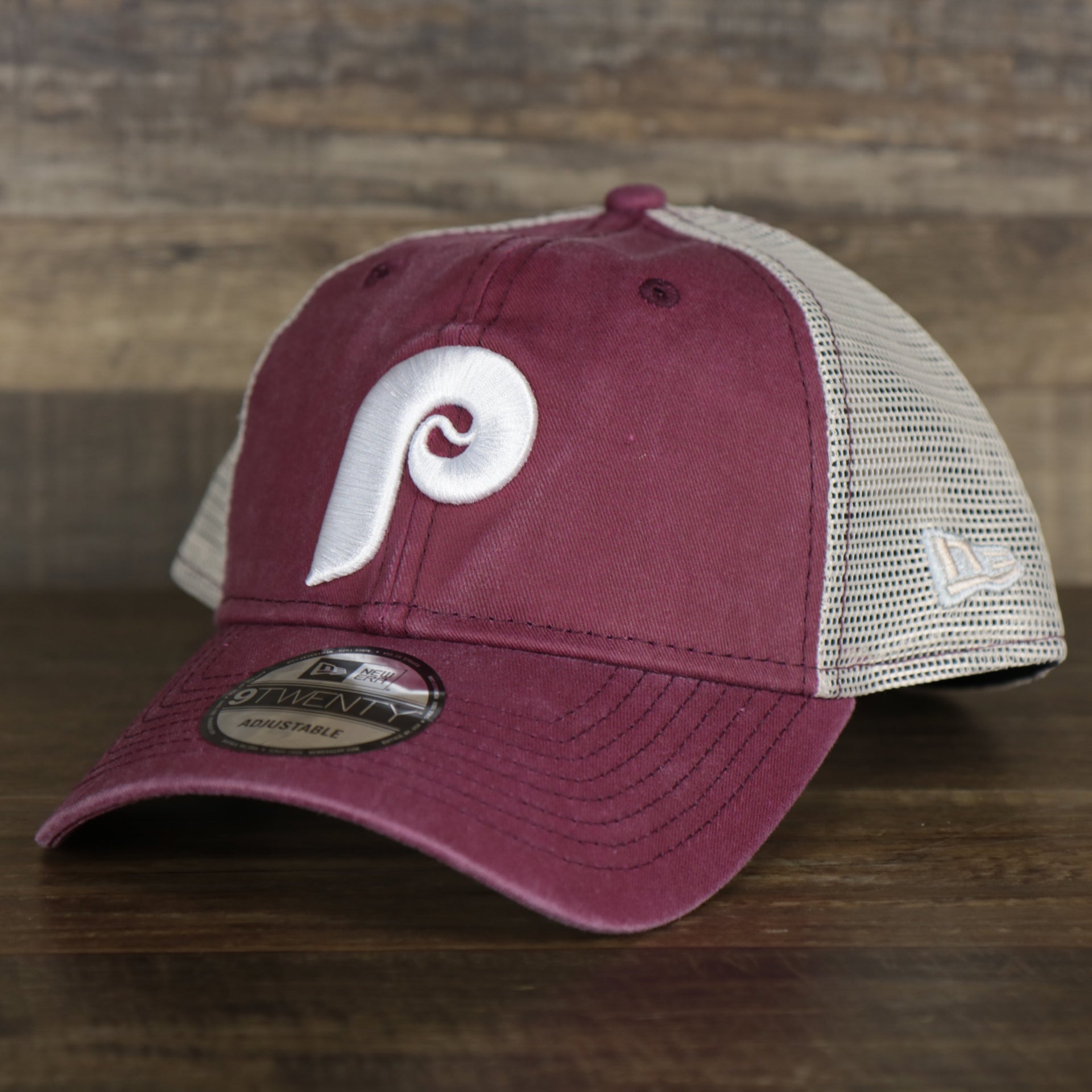 The Philadelphia Phillies Cooperstown New Era 9Twenty Washed Trucker hat