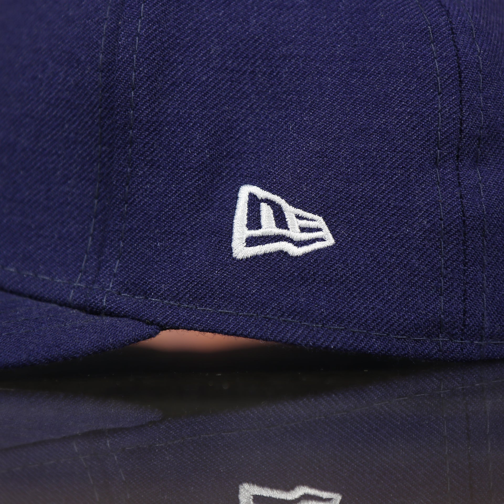 new era logo on the Tampa Bay Rays MLB Upside Down Logo 9FIFTY Navy Snapback | OSFM