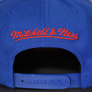 mitchell and ness lolgo on the Los Angeles Clippers Diamond Spikes Blue Snapback Hat