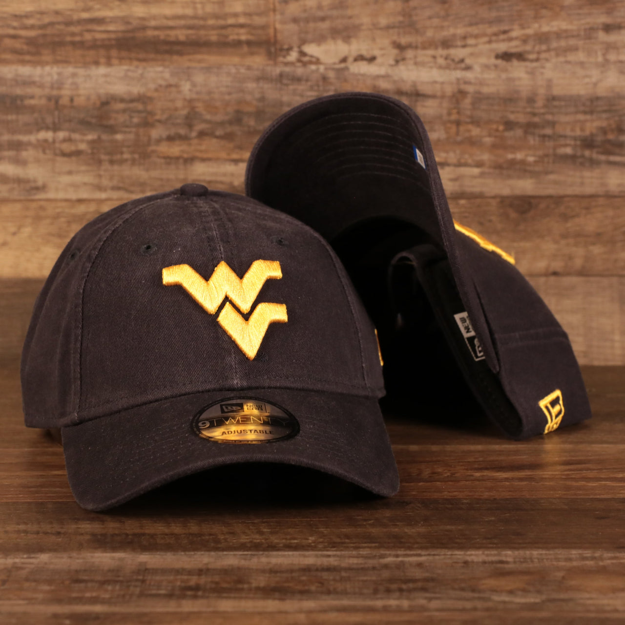 NEW ERA | WEST VIRGINIA MOUNTAINEERS | CORE CLASSIC ADJUSTABLE | DAD HAT | NAVY | OSFM