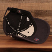 An inside view of the navy blue New York Yankees 9twenty dad cap by New Era for the fathers day 2021.
