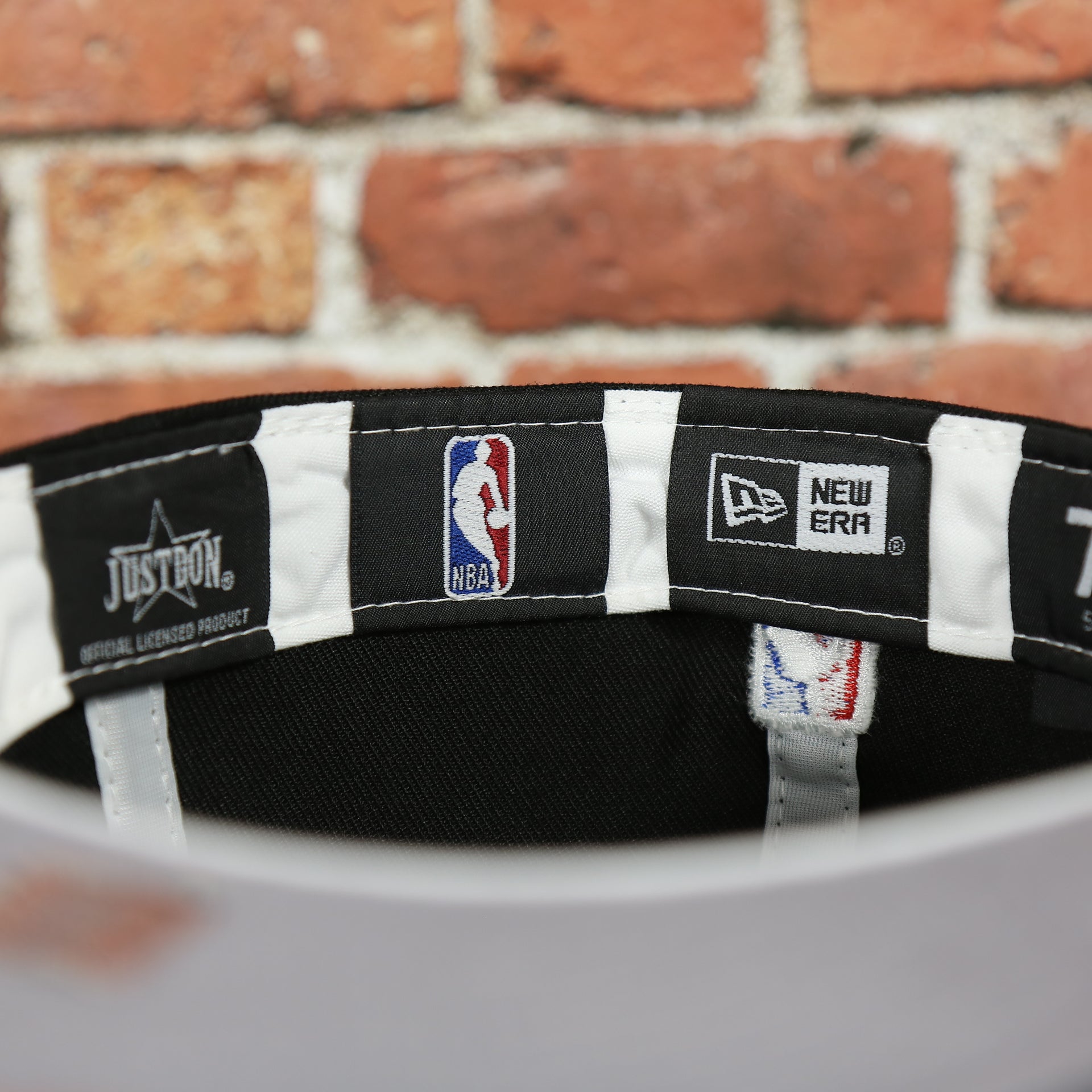 NBA, new era , just don label on the Just Don X NBA Chicago Bulls All Star Weekend Black 59Fifty Fitted Cap