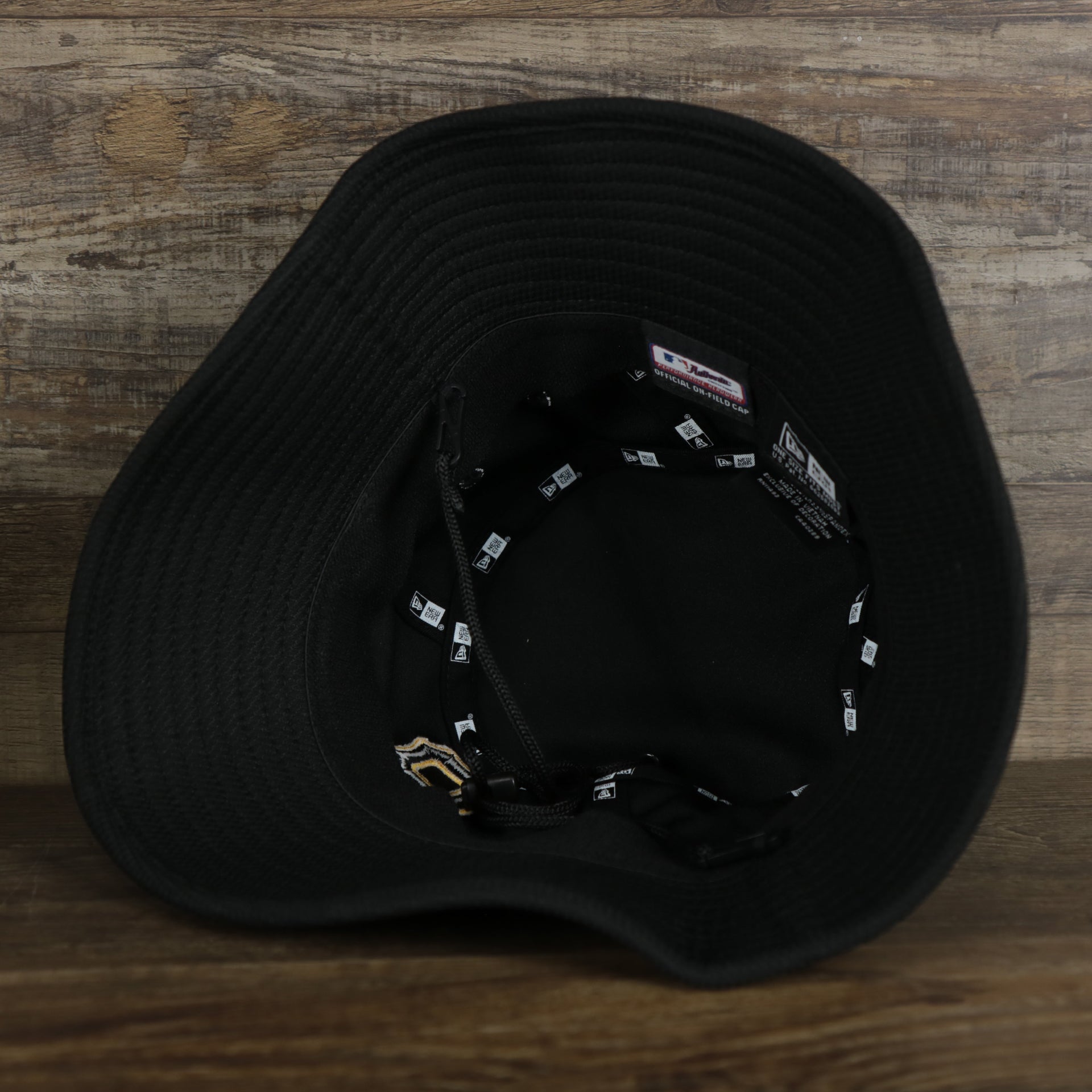 The underside of the Pittsburgh Pirates MLB 2022 Spring Training Onfield Bucket Hat