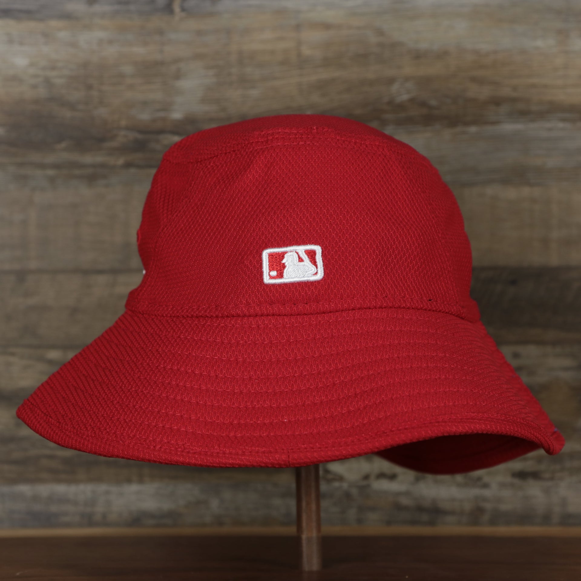 The backside of the Philadelphia Phillies MLB 2022 Spring Training Onfield Bucket Hat