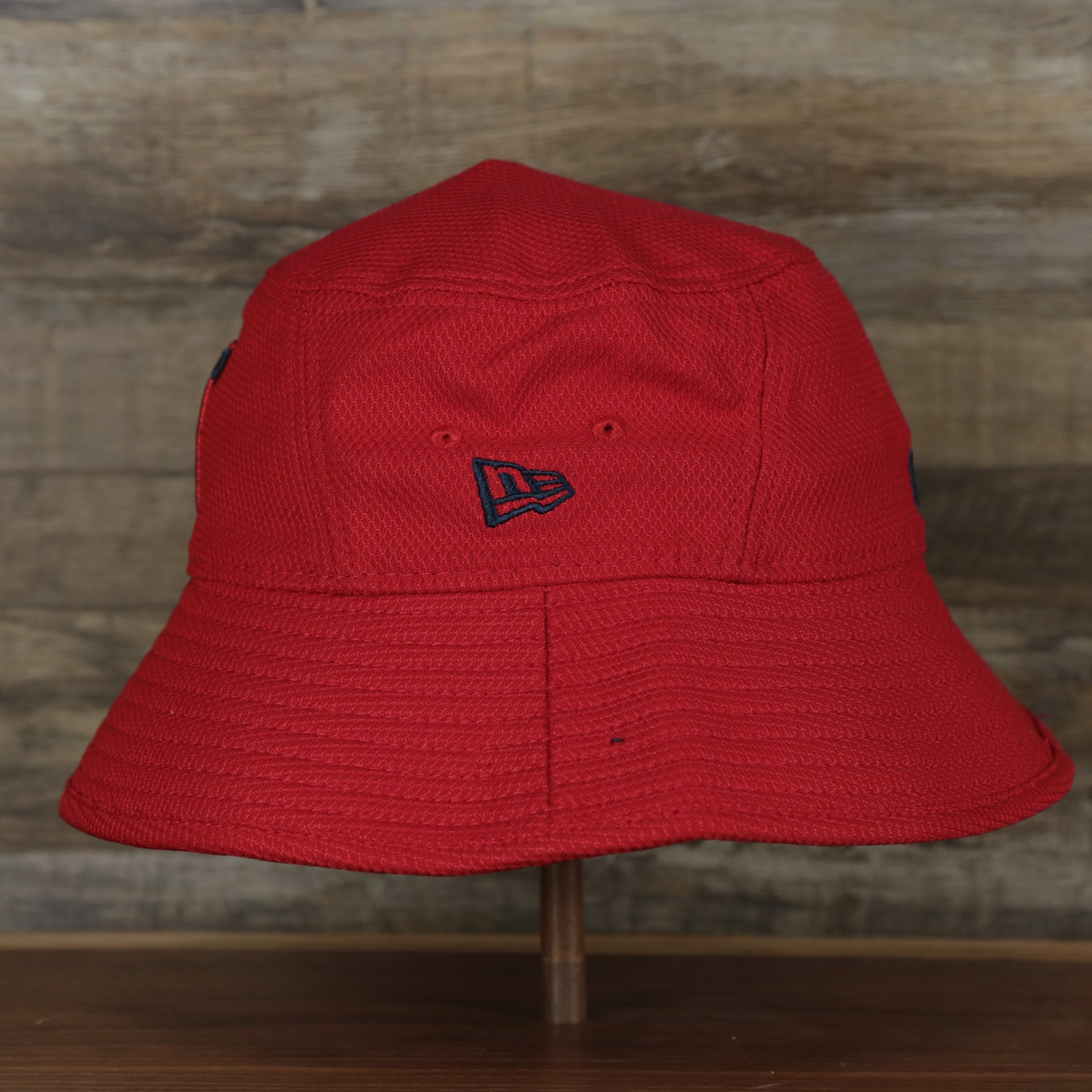 The wearer's left on the Anaheim Angels MLB 2022 Spring Training Onfield Bucket Hat