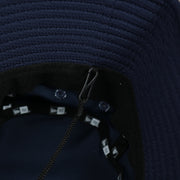 A close up of the removeable chin strap on the Tampa Bay Rays MLB 2022 Spring Training Onfield Bucket Hat
