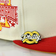 philly pretzel pin on the matching fitted for the Philly Pretzel Fitted Cap Pin | Enamel Pin For Hat