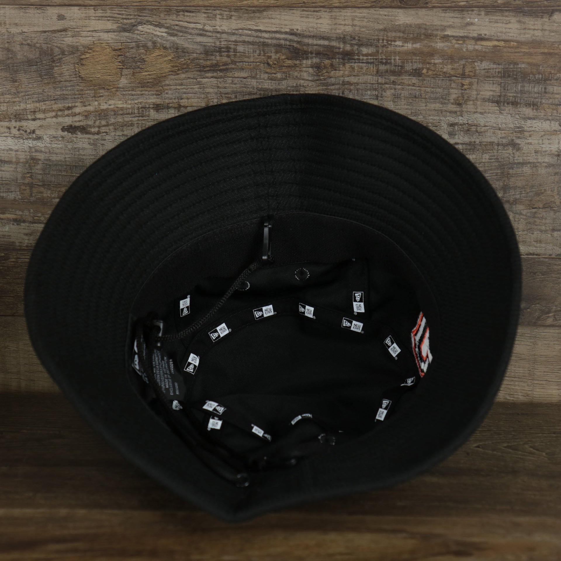 The underside of the San Francisco Giants MLB 2022 Spring Training Onfield Bucket Hat