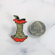 size of the New York Rotten Apple Fitted Cap Pin | Enamel Pin For Hat