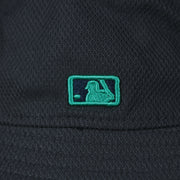 A close up of the MLB Batterman on the Seattle Mariners MLB 2022 Spring Training Onfield Bucket Hat